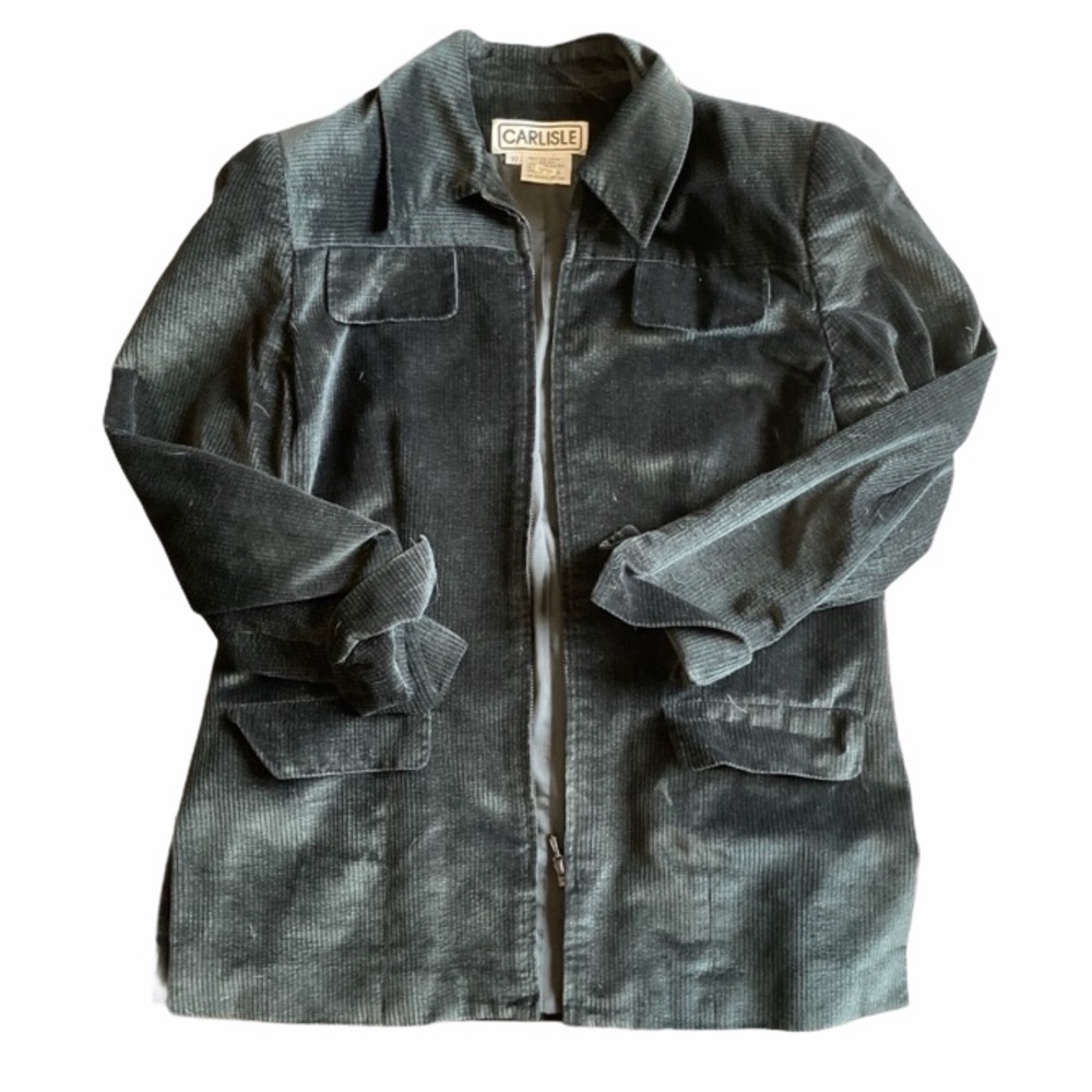 Vintage Carlisle Silk Cotton Black Blend Jacket